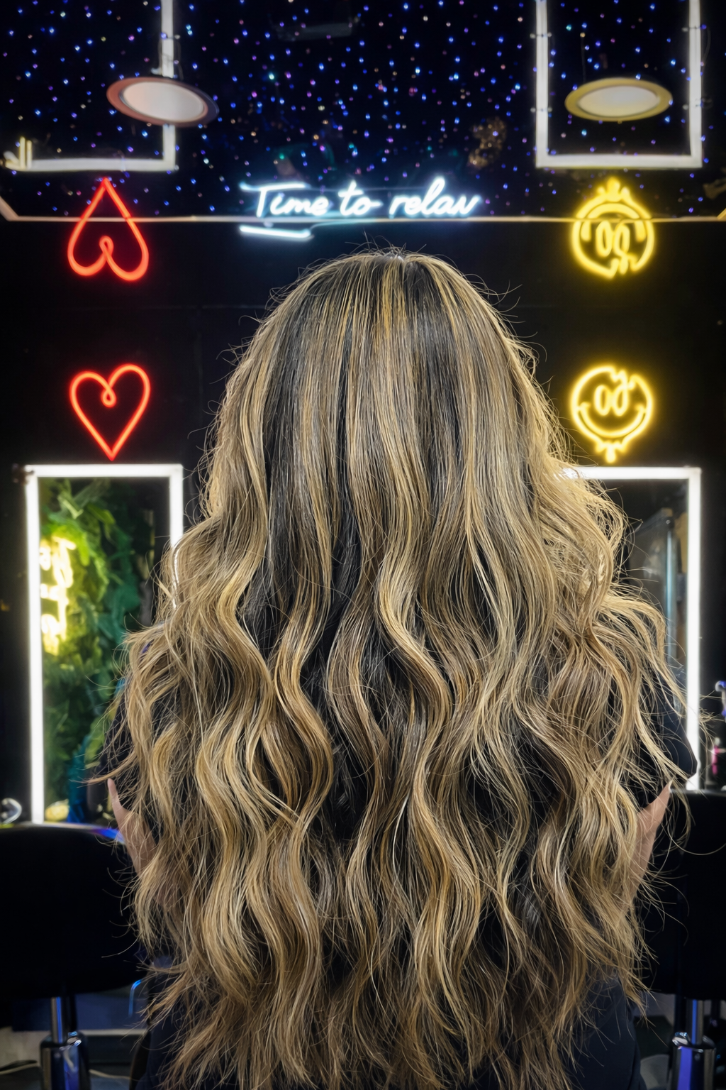Luxury blonde balayage hair transformation in Fort Lauderdale